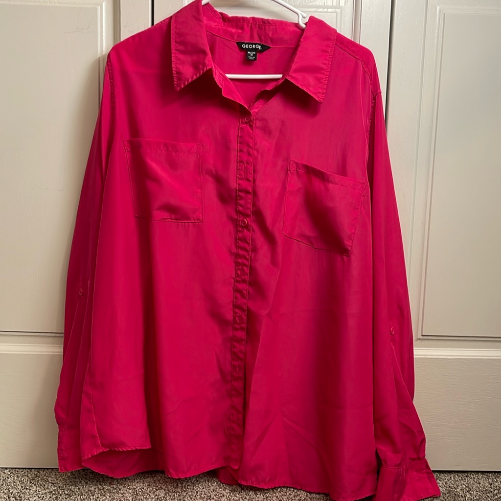 Fuchsia Button-Down